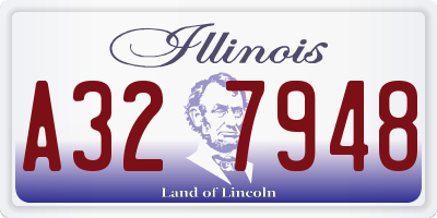 IL license plate A327948