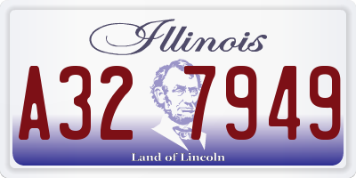 IL license plate A327949