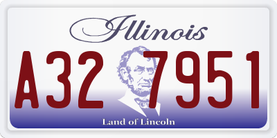IL license plate A327951