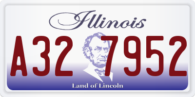 IL license plate A327952