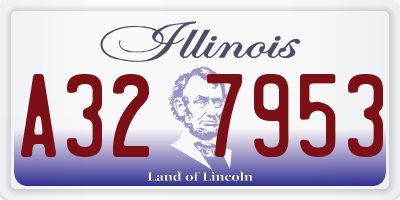 IL license plate A327953