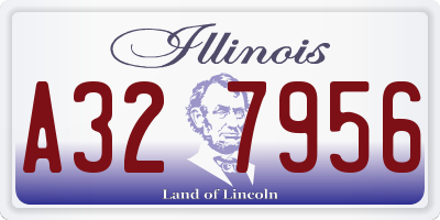 IL license plate A327956