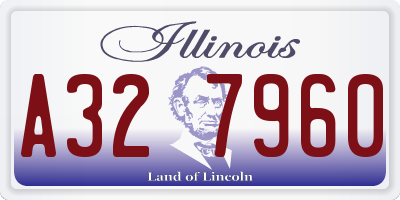 IL license plate A327960