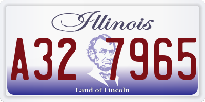 IL license plate A327965