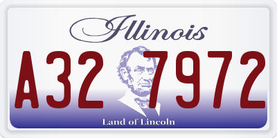 IL license plate A327972