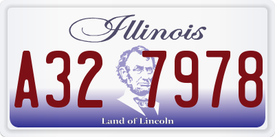 IL license plate A327978