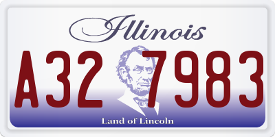 IL license plate A327983