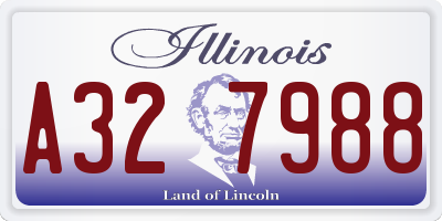 IL license plate A327988