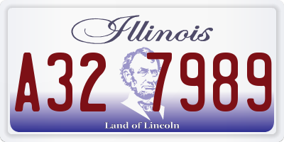 IL license plate A327989