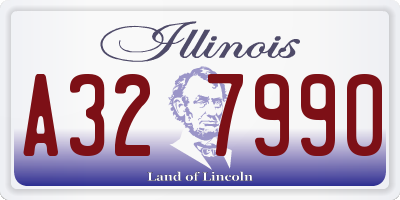IL license plate A327990