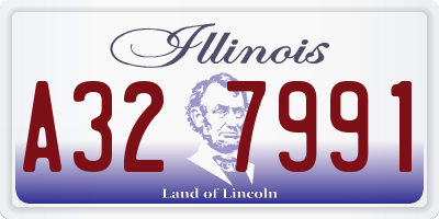 IL license plate A327991