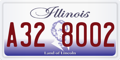 IL license plate A328002