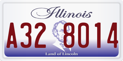 IL license plate A328014