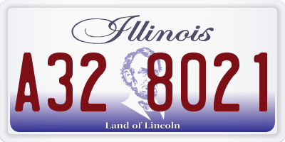IL license plate A328021