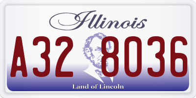 IL license plate A328036