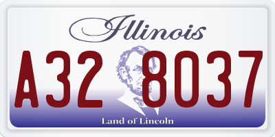 IL license plate A328037
