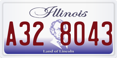 IL license plate A328043
