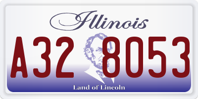IL license plate A328053