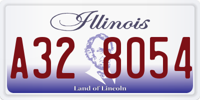 IL license plate A328054