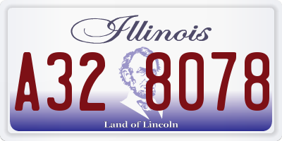 IL license plate A328078