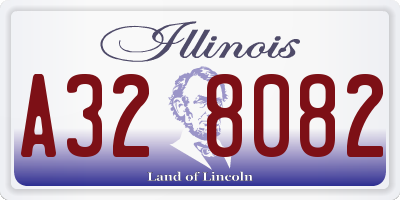 IL license plate A328082