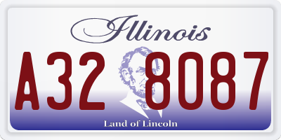IL license plate A328087