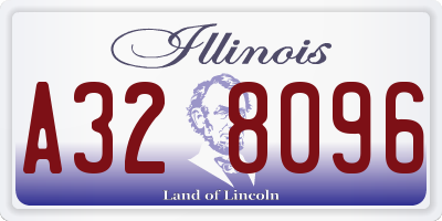 IL license plate A328096