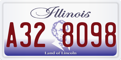 IL license plate A328098