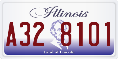 IL license plate A328101