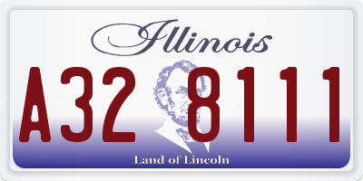IL license plate A328111