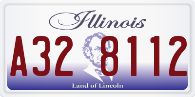 IL license plate A328112