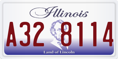 IL license plate A328114