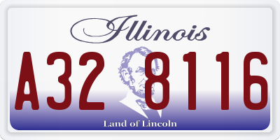 IL license plate A328116