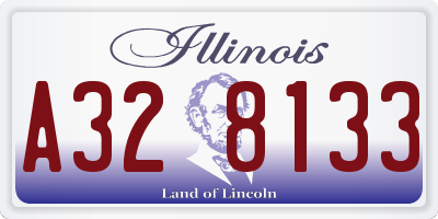 IL license plate A328133