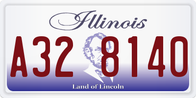 IL license plate A328140