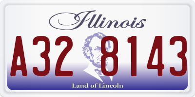IL license plate A328143