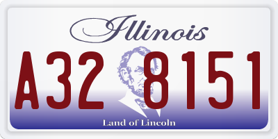 IL license plate A328151
