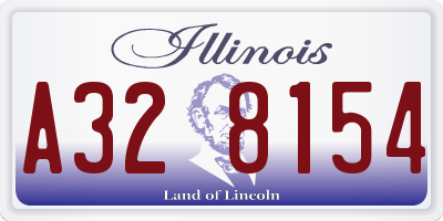 IL license plate A328154