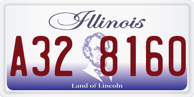 IL license plate A328160