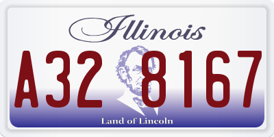 IL license plate A328167