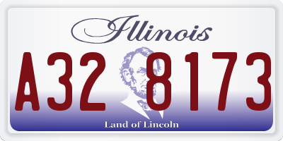 IL license plate A328173