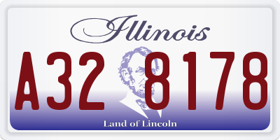 IL license plate A328178