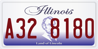 IL license plate A328180