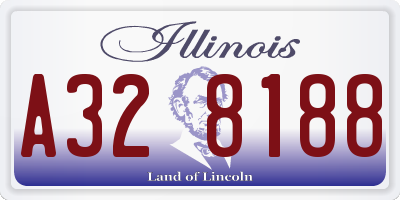 IL license plate A328188