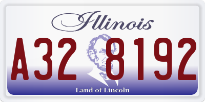 IL license plate A328192