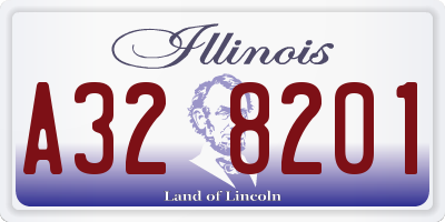 IL license plate A328201