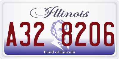 IL license plate A328206