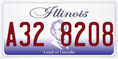 IL license plate A328208