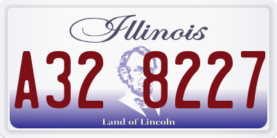 IL license plate A328227