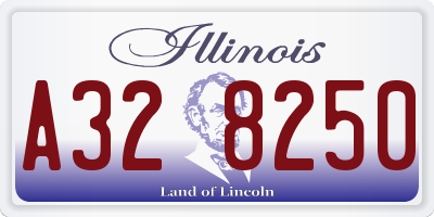 IL license plate A328250